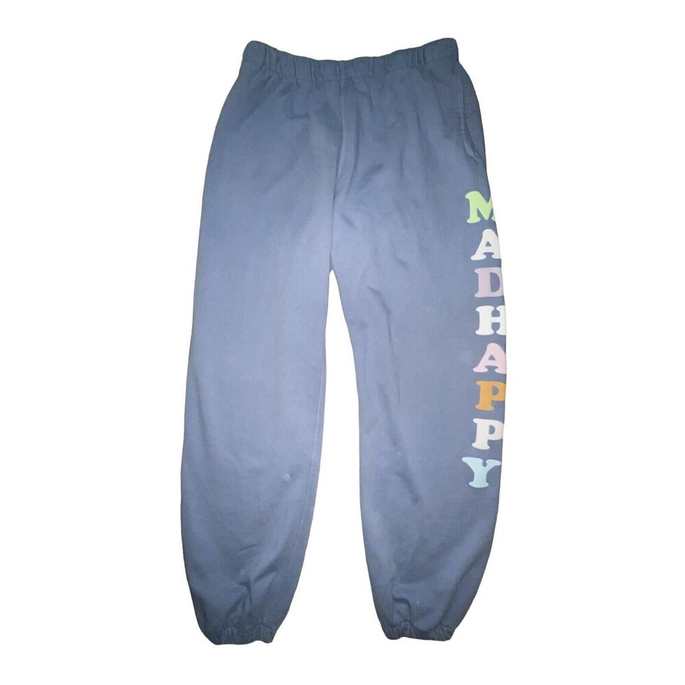 Madhappy Unisex Pastel French Terry Sweatpants Joggers, Frost Blue, Size Large